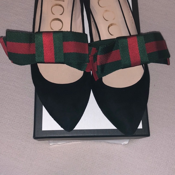 Gucci Bow Flats SZ 7.5 - Picture 2 of 9
